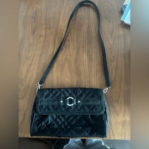 Vera Bradley Black Quilted Crossbody Bag